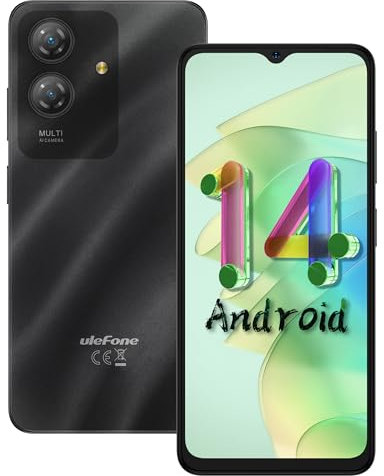 Ulefone Note 21 Smartphone Android 14, 8GB+128GB/1TB-TF, Octa-Core, 6.56 HD+ 90Hz, 5000mAh, 13MP+8MP Telefono Cellulare, Cover Inclusa, Fingerprint/Face ID/4G Dual SIM/GPS/3.5mm Jack-2 Anni Garanzia