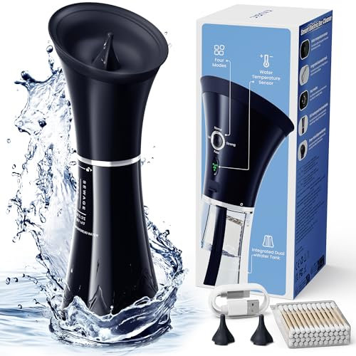 KAUGIC Cure Orecchio Pulizia Orecchio Pulitore Orecchie Adulto Bambino Sicuro Ear 360 Cleaner Pera Clistere Orecchie Elettrico