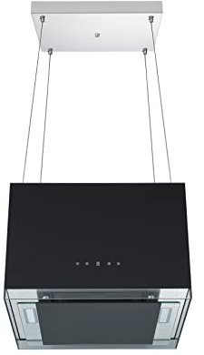 Respekta Hotte îlot design Centa 50 cm/avec télécommande/noir/classe énergétique A+ / max. 67 dB/débit d’air 531,8 m³/h / CH11051IS