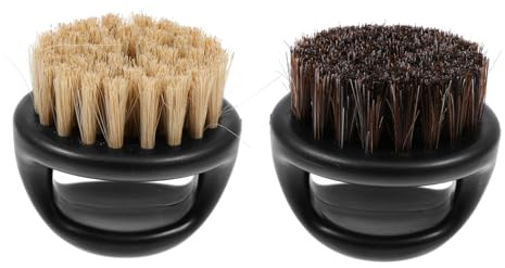 Hemobllo Cepillo para Barba Adecuado para Afeitado Húmedo y Cuidado Diario de 2 Piezas Cerdas Abs, Promueve el Crecimiento y Elimina Barbas Rotas Color Aleatorio para Hombres