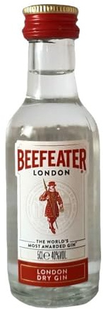 Pack 12 botellitas ginebra BEEFEATER 50ml miniatures