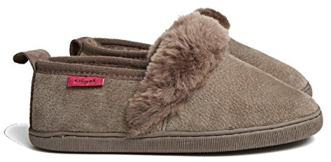 Reissner Lammfelle geschlossene Hausschuhe Rhodos Veloursleder | Innenfutter echtes Merino Lammfell, mit Fellkranz