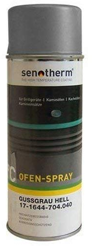Senotherm Spray gußgrau hell Ofenfarbe Ofenspray