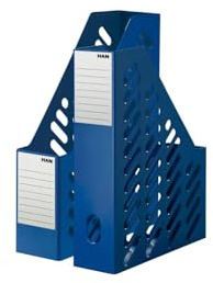 HAN Stehsammler KLASSIK - 2 STÜCK, moderner Stehsammler im zeitgemäßen Design. Funktional, hochwertig und schick bis Format DIN A4/C4, blau, 1600-14