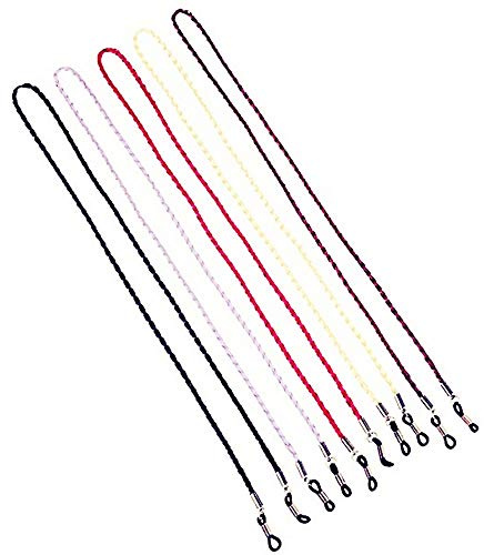 BJ-SHOP Brillenkette,Brillenband Einstellbare PU Leder Brillenschnur Halter Eyewear Cord Eyewear Seil 5 PCS