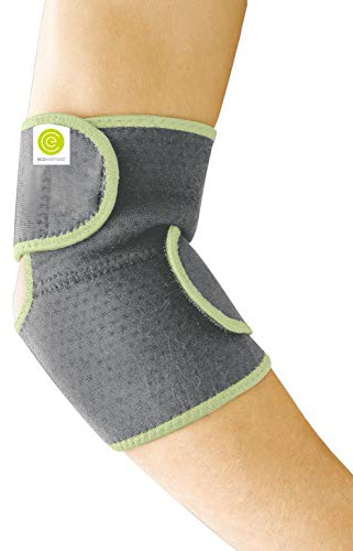 ecowellness Ellenbogenbandage flexibel Klettverschluss Kompression Halt Sportbandage Ellenbogen-Schoner Unisex Damen Herren | Klettverschluss, Kompression, Halt, Sportbandage