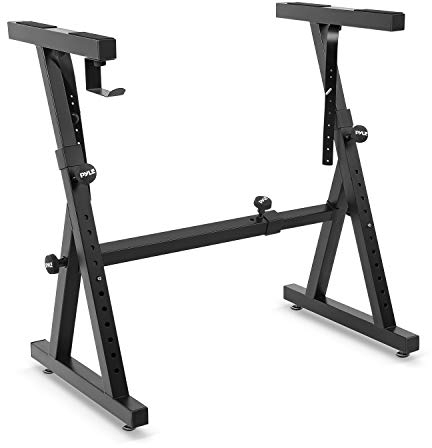 Pyle, Keyboard Ständer, E Piano Ständer,digital piano stand, Keyboardständer breiten-/höhenverstellbar, faltbar, Klavierständer Z Form, Tastatur für 54-88 Tasten ,kompatibel mit Yamaha Keyboard
