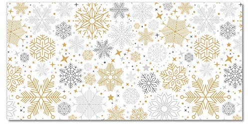 Tulup Acrylglas Druck Weinachten - 100x50cm - Wandkunst - Plexiglas Bild Deko Glas - Wandbild Kunststoff - Dekorative für Küche & Wohnzimmer - Schneeflocken Weihnachten Winter