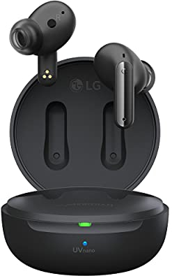 LG TONE Free DFP8 In-Ear Bluetooth Kopfhörer mit MERIDIAN-Technologie, ANC (Active Noise Cancellation), UVnano & IPX4-Spritzwasserschutz - Schwarz