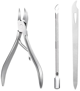 Burmirox Tronchesino Unghie Piedi Professionale, Tronchesi per Cuticole，Tronchese Unghie Acciaio Inox in Acciaio Inox,per Unghie Spesse, con Funghi, Incarnite