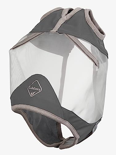 Lemieux Horse ArmourShield Pro Standard Fliegenmaske mit weichem Bambusfutter, UV-schützendes und atmungsaktives Netzgewebe, Grau, Größe XS
