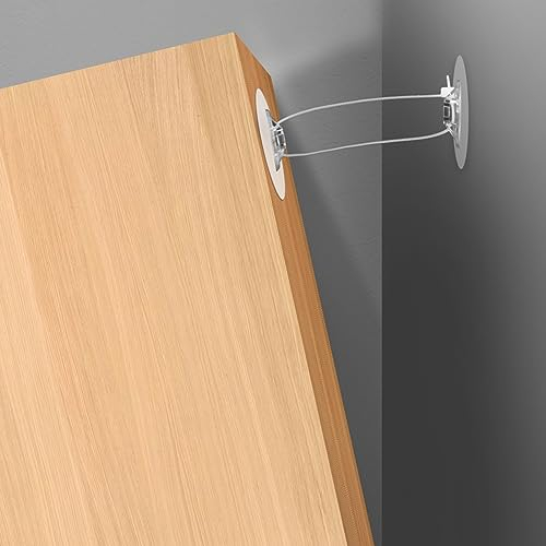 30 Stück Möbelanker, Möbel Kippsicherung Möbelanker Ohne Bohren mit Nylon Anti-Kipp-Möbelgurte Möbelgurte zur Babysicherung