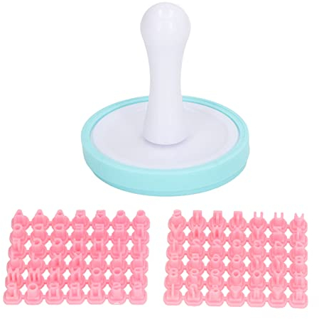 Gavigain Auswechselbarer Alphabet Keksstempel Set Buchstabenstempel Keksbuchstaben Stempelset Flexible Alphabetform DIY Kuchenform für Kekse Machen Individuelles Weihnachtsgebäck
