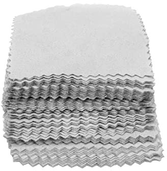 TEHAUX 50 Pcs Paño De Limpieza Para Pulir Joyas Paño De Limpieza Esterlina Paño Para Pulir Joyas De Plata Trapo De Limpieza De Joyas Limpiador De Joyas Joyería De Plata Pantalla