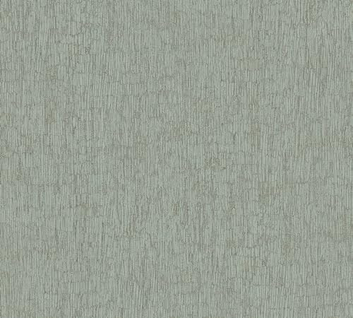 A.S. Création Smart Surfaces papier peint intissé à motifs métalliques 10,05 m x 0,53 m - vert, argent, métallique - papier peint à motifs pour différentes pièces Made in Germany - 395623