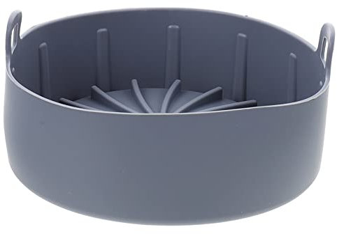 ABOOFAN Silikon Silikonform Für Heißluftfritteuse 16cm Hitzebeständige Ofenauskleidung Wiederverwendbarer Silikontopf Für Air Fryer Antihaftbeschichtet Leicht Zu Reinigen