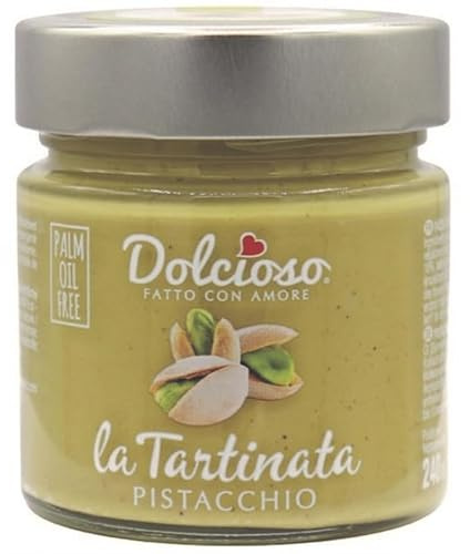 DOLCIOSO Délice Pistache – Pâte à Tartiner Gourmet 100% naturelle 240g | Saveurs du Monde : Europe & Méditerranée - Le Lot De 3