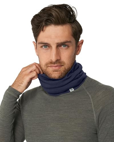 DANISH ENDURANCE Scaldacollo in Lana Merino per Uomo e Donna, Copricollo, Sciarpa, Coprifaccia Sportivo, Dark Navy, One Size