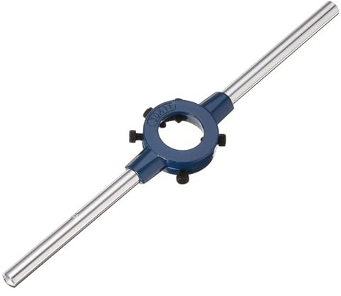 QUARKZMAN Manija de Llave de Troquel Redondo Ajustable de 30 mm (1.18) para Reparación de Roscas de Perno (Ajuste de Troqueles Métricos M10-M11 / Troqueles de 30 mm de Diámetro Exterior)