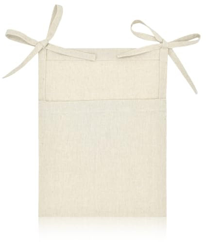 BDEPSTR Babybett Organizer,Baby Kinderzimmer Organizer, Kinderzimmer Hängender Bett Organizer Zum Aufhängen, Organizer Beistellbett Baby,Khaki Baby Windel Caddy,Hängen an Krippe oder Wickeltisch