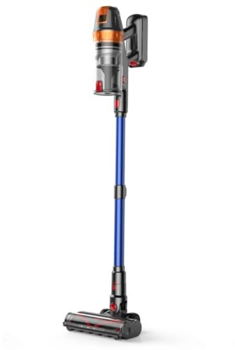 SMOTURE Cordless Vacuum Cleaner, 650W 50KPA Stick Vacuum With Extra Mattress Cleaning, Up to 60 Mins Runtime, Self-Standing Vacuum with Auto Mode, Lightweight Vacuums for Hardwood Floor Carpet