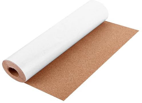Oungy Korktafel Korkrolle, 3 m Korkplatte Selbstklebend, 1mm Dicke Korkboden, 300x40 cm Kork Selbstklebend, Korkwand Selbstklebende für Wanddekoration, DIY-projekte, Zuhause, Notizen, Fotos