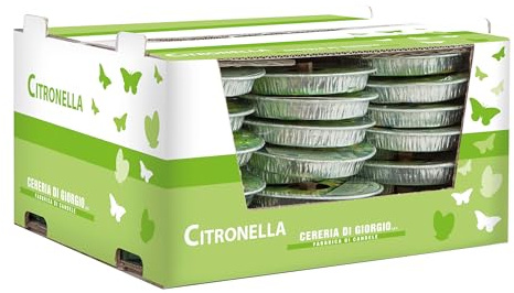 Cereria Di Giorgio - 32 Fiaccole in Alluminio alla Citronella - Ø 16 cm