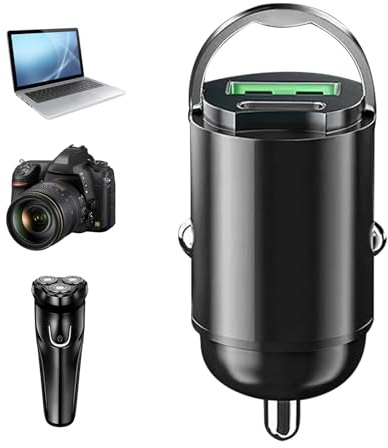 Adaptador de Cargador de automóviles | cargadoor de autmóvil de aleación de aleación de Aluminio USB | Puerto Fast USB Car Charger | Cargaador de automóvil de Carga rápida de 100W de 100W | Cargad