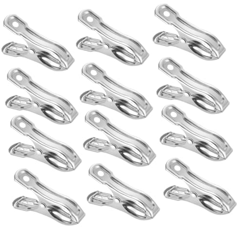 SHINEOFI 20 pièces Lot de Clips de Serre Acier Inoxydable Pinces Solides pour Filet Ombrage et Fixation Bâche Maintien Fiable pour Jardin et Plantes