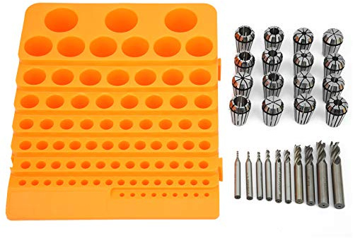 Set di mandrini a pinza ER20 efficiente strumento per tornio con fresa con scatola per lavori di precisione con incisione CNC
