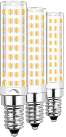 JINLONTA E14 LED Lampe Dimmbar 10W AC220-240V Warmweiß 3000K 3er-Pack | ersetzt 100W Halogen, 1000 Lumen, Maiskolben, für Kronleuchter und Kühlschrank