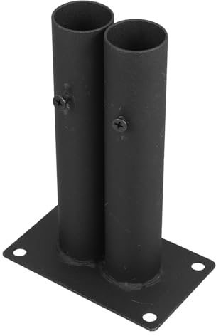 NUOBESTY Yard Fence Stand Holder Plastic Base with Double Tube Insert for Large Dog Barrier Privacy Fence Support Suitable for Garden and Balcony Outdoor Use