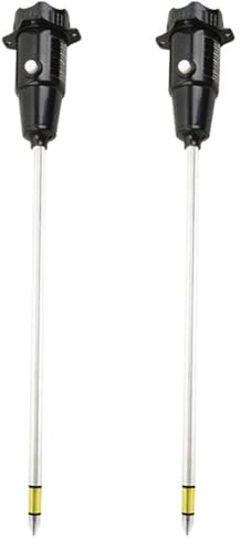 Tacdas 2X Hygromètre de Sol Profond à Sonde Longue PH Testeur 2 en 1 - Hygromètre de Test Professionnel pour Grandes Plantes en Pot Jardinage Agriculture