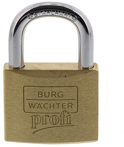Burg-Wächter Vorhängeschloss, Profi 116 50 SB, inkl. 2 Schlüssel, Bügelstärke: 8 mm