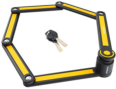 Klappschloss GERDA FOLD 840V Gelb mit 2 Sicherheitsschlüssel