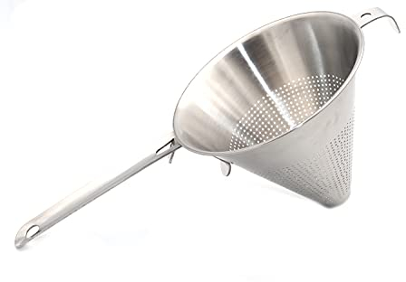 Colador chino de cocina cónico para salsa filtración de Tamis escurridor profundo de acero inoxidable, diámetro 17 cm