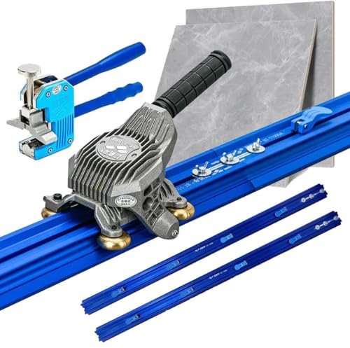 FENGSSLL Tagliapiastrelle Manuale Tagliapiastrelle di Grande Formato con Ventose Incorporate Coltello a Spinta per Piastrelle Pinza per Piastrelle, Tagliapiastrelle in Ceramica,2.2m