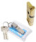 LGWJHCY Lock Cylinder, Cylinder Lock 32.5/32.5, Profile Cylinder for Front Door, Security Lock Front Door, Garden Gate Lock, with 8 Keys Metal Silver Knob Cylinder Suitable for All Tipes of Doors