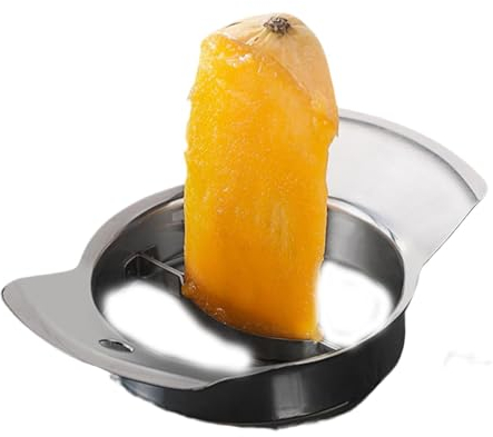 LearnLyrics Mango Cutter Tool - Mango Splitter Werkzeug, Mango Cutter Klinge | Edelstahl Mango Pit Extractor, Ergonomischer Mango Fruit Divider Peeler Splitter für Mango und Schneiden von Früchten