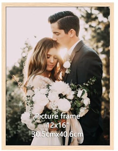 Giftgarden Marco 30x40, Marcos de Fotos Color Madera de PVC, Perfecto para Enmarcar Paisajes, Retratos, Obras de Arte y Fotografías, Ideal Opción para Espacios de Arte, Oficinas y Hogares