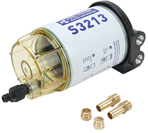 Separatore di acqua marina, S3213 Rimozione impurità Yacht Filtro di separazione acqua di acqua Filtro barca Filtro del combustibile Marine Separatore in acque aurbuliche per
