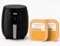 Friggitrice ad Aria 4.8L Potente 1400W con Cestello Antiaderente, Ricettario e Griglia – Air Fryer Senza Olio per Patatine, Carne, Pizza, Dolci – Display Touch, Compatta, Facile da Pulire (Nero)