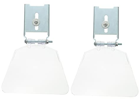 HOMSFOU Lot de 2 Boucliers de Protection Oculaire pour Meuleuse d'Établi Transparent Installation Facile Compatible la Majorité des Meuleuses Accessoires