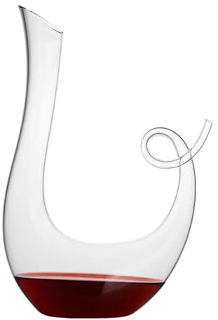 Blyfri Kristallkaraff, 1,05l Rödvinskaraff, Svanformad Design Som Motverkar överfyllning, Syresättning Och Dekantering Av Vin, Konstnärlig Presentvinuppsättning (1050ML)