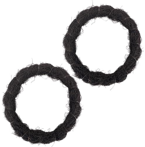 Doulewin 2PCS Plastic Grape Vine Branch Vine Wreath, Hanging Wall Decoration/Indoor/Outdoor Front Door Home Decoration 12 inches