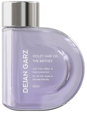 Dejan Garz The Violet Hair Oil – Haaröl für blondes & strapaziertes Haar – Pflegende Formel für Glanz, Geschmeidigkeit & Frizz-Kontrolle – Ohne Farbstich & Rückstände (50 ml)