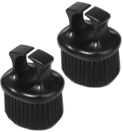 JOINPAYA 2 Stück Bartbürsten im Vintage Stil für Männer mit Rutschfestem Griff und Nylonborsten als Friseurzubehör für Persönliche Bartpflege zu Hause