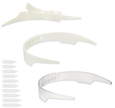Palillos de cuello ajustables para hombre, inserto de cuello de camisa, 3 piezas de inserto de cuello para hombre, ajustable y 10 unidades, cuello de camisa universal, inserto para camisa