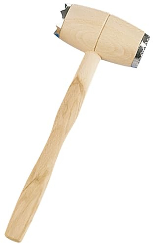 Städter 806016 Fleischhammer mit Stahlkappen, Holz, braun, 30 x 10 x 30 cm,