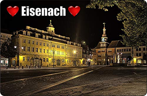 Cadora Magnetschild Kühlschrankmagnet I Love Eisenach III